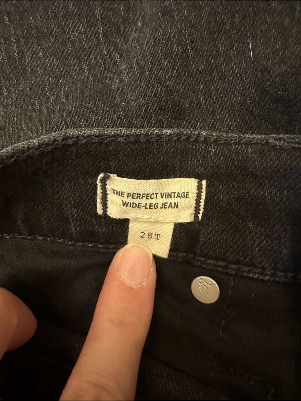Madewell Black Vintage High Waisted Jeans - Picture 4 of 4